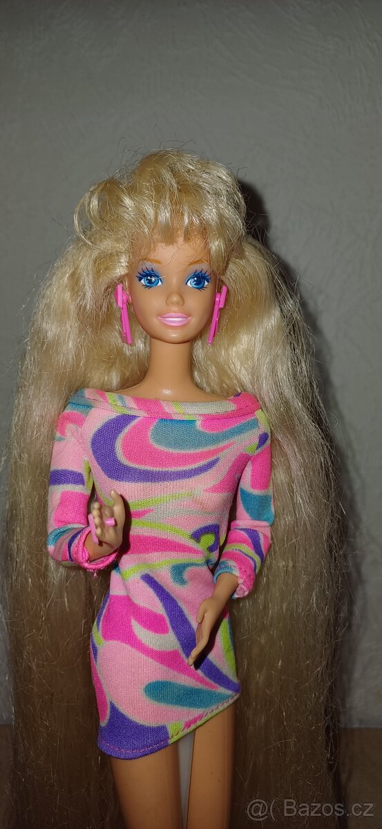 Barbie panenka sběratelská Totally hair, Peach n cream