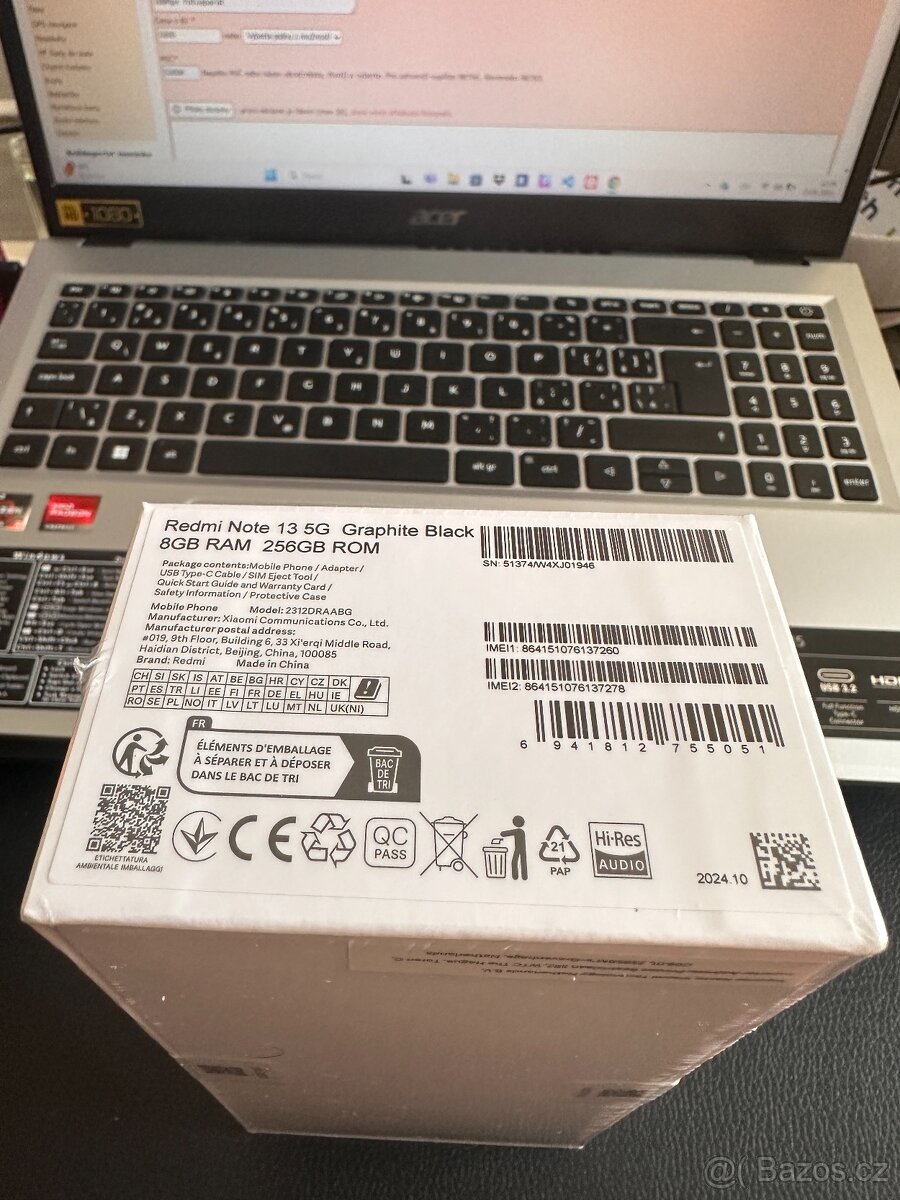 Xiaomi Redmi Note 13 5G 8/256GB Black