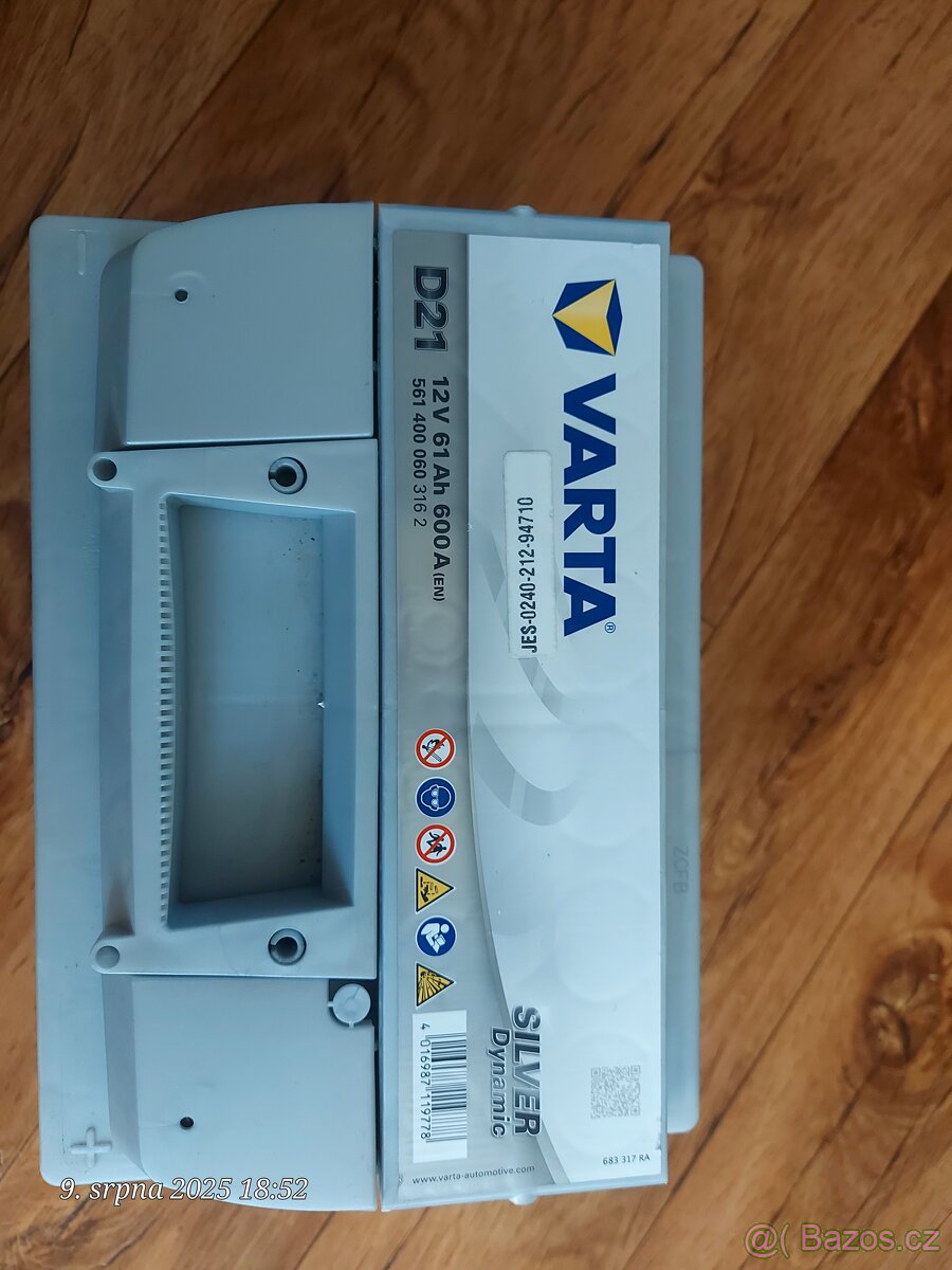 Autobaterie VARTA SILVER Dynamic 61Ah, 12V, D21 v Záruce