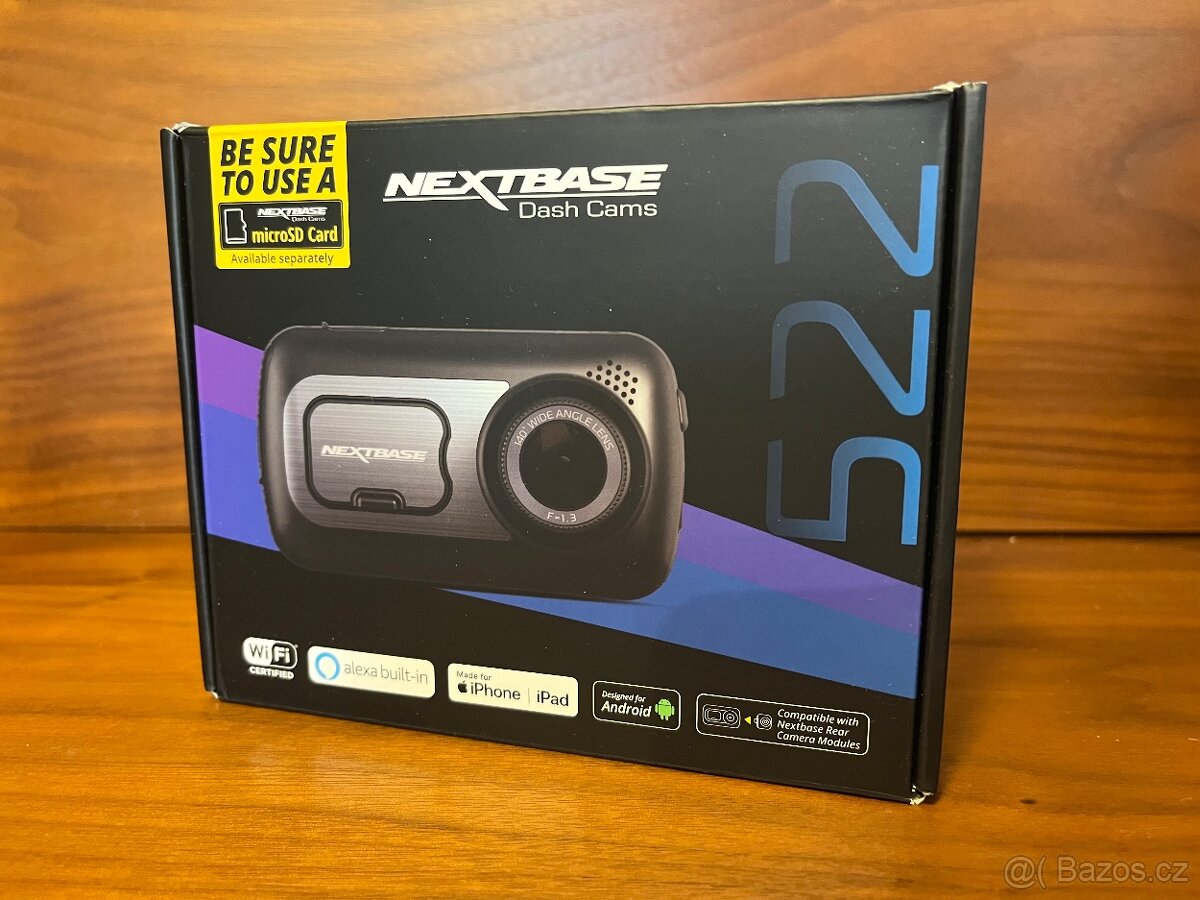 Špičková autokamera Nextbase 522GW