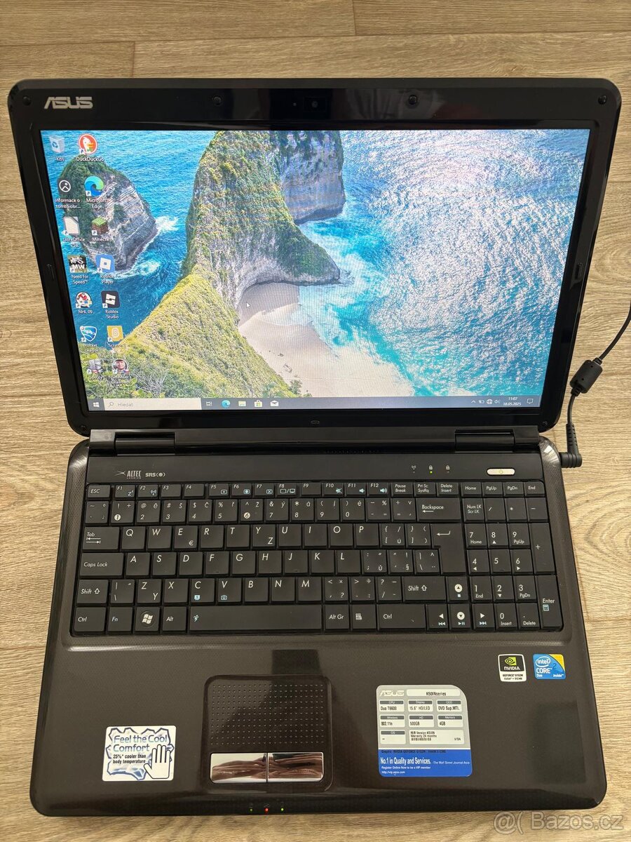 Prodám funkční vylepšený herní notebook ASUS