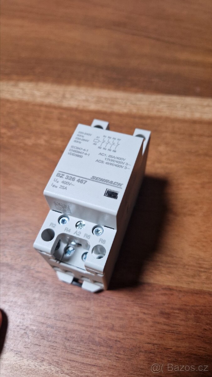 Instalační stykač 25 A, 4R (4NC), 230 V AC, 2TE