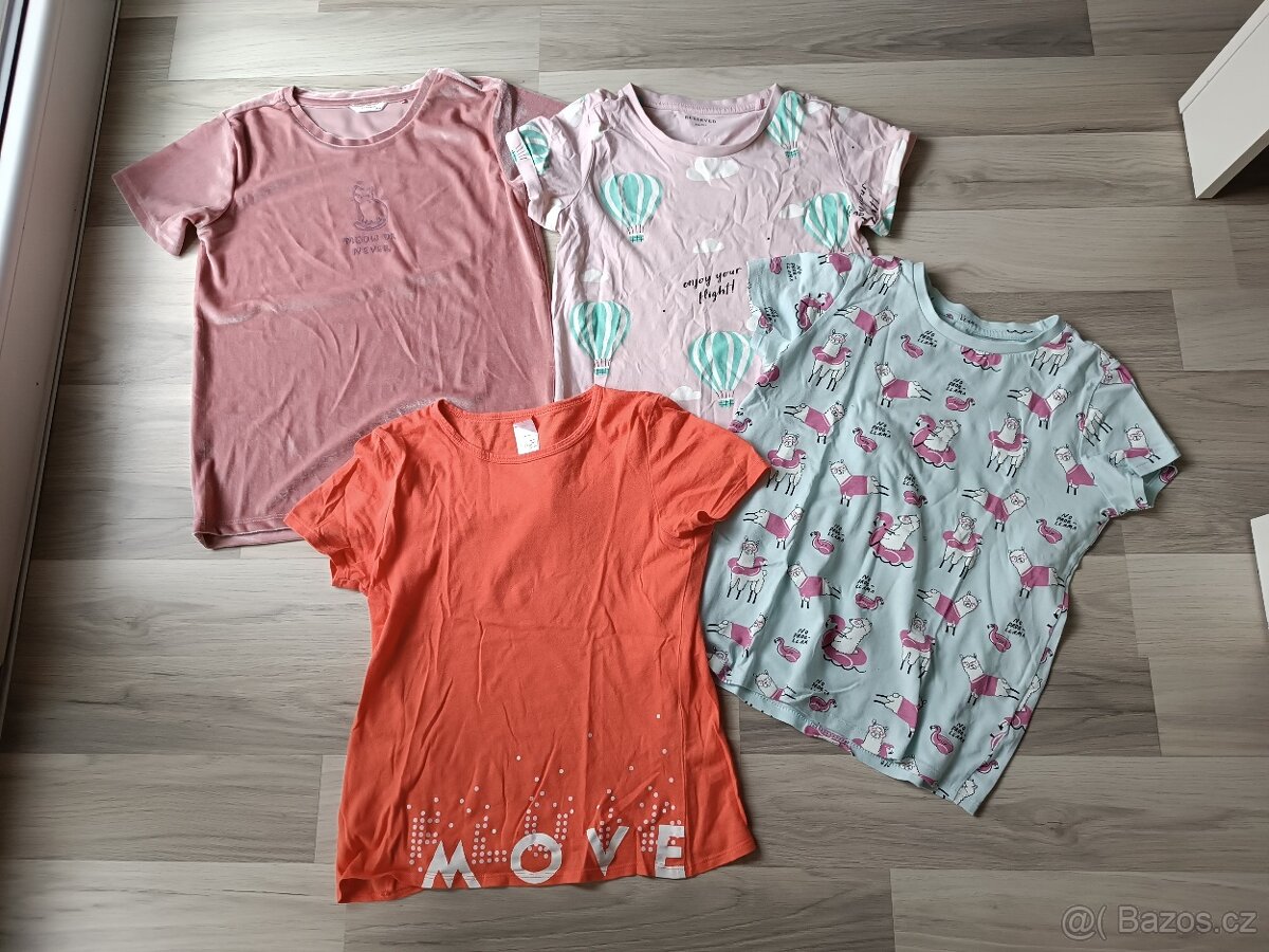 Dívčí trička vel. 146