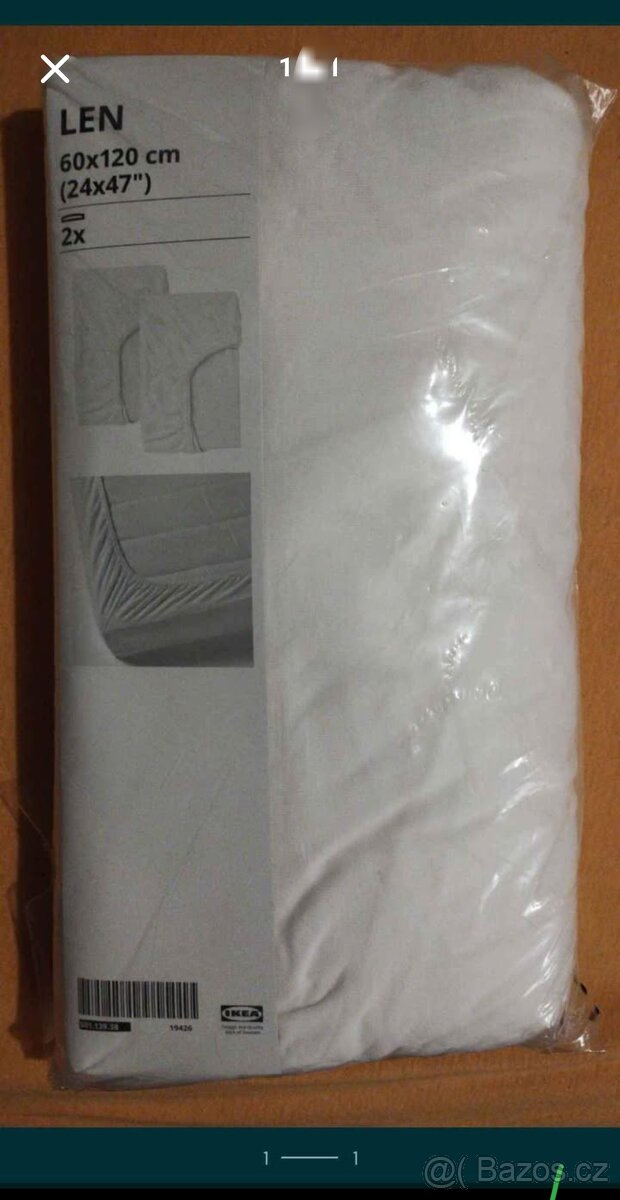 IKEA LEN Dětské prostěradlo