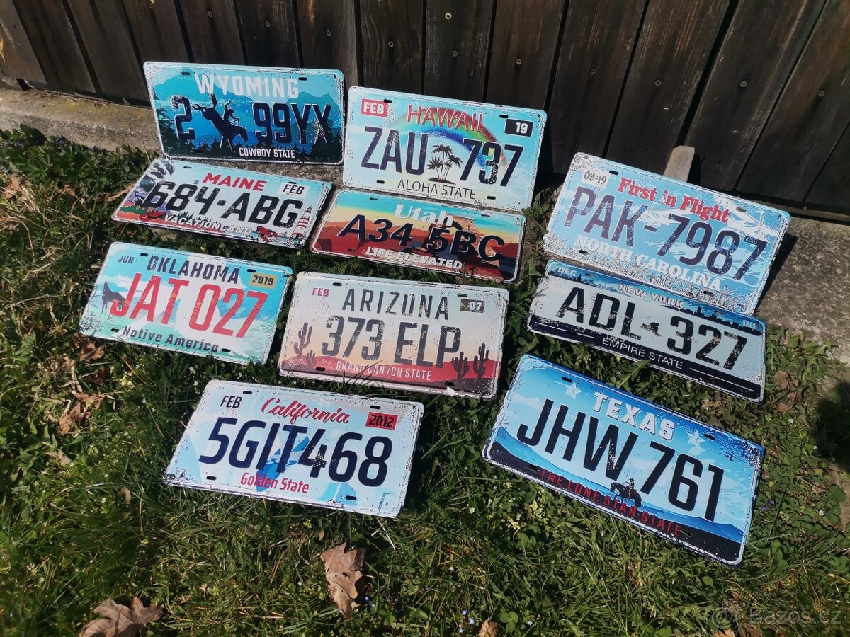 Americké ŠPZ zbierka