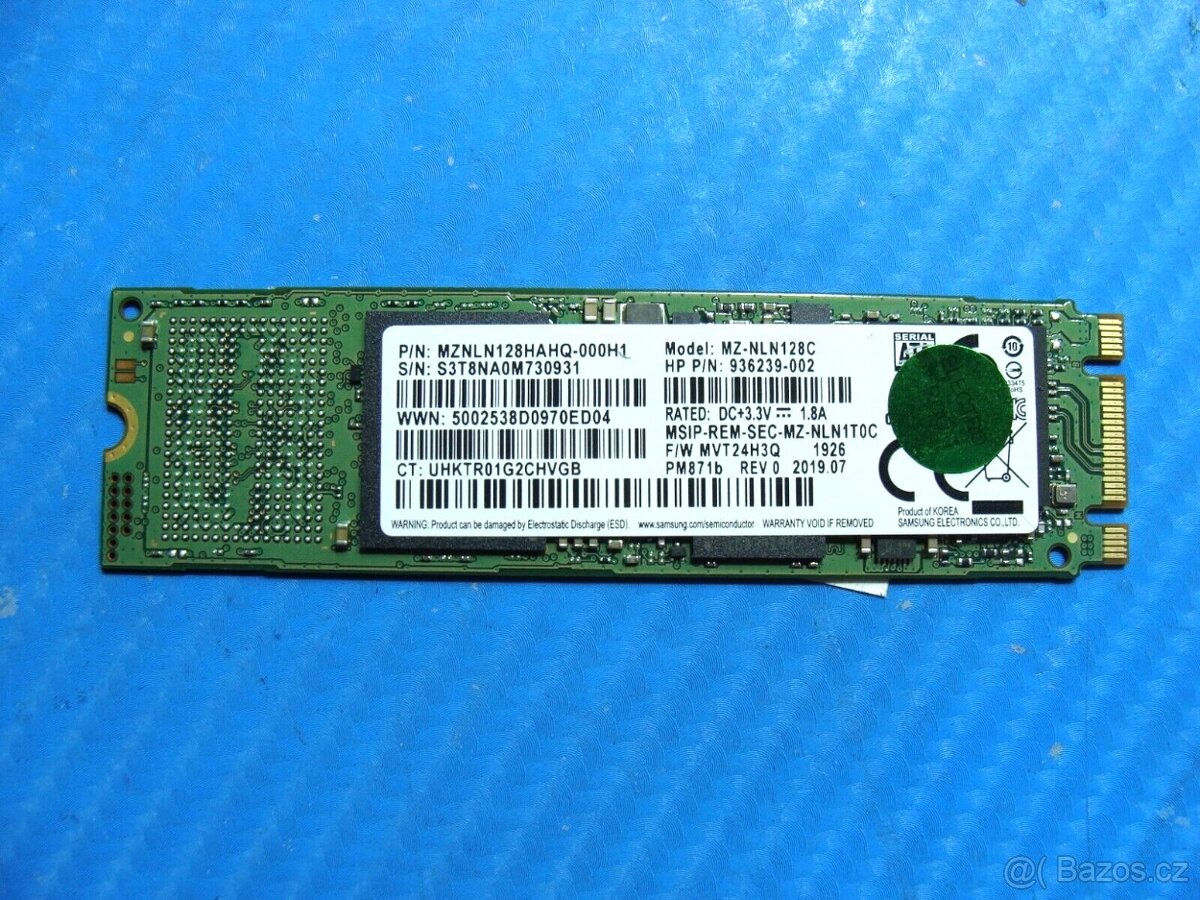 SSD SAMSUNG (M.2) - 128 GB, O.K.