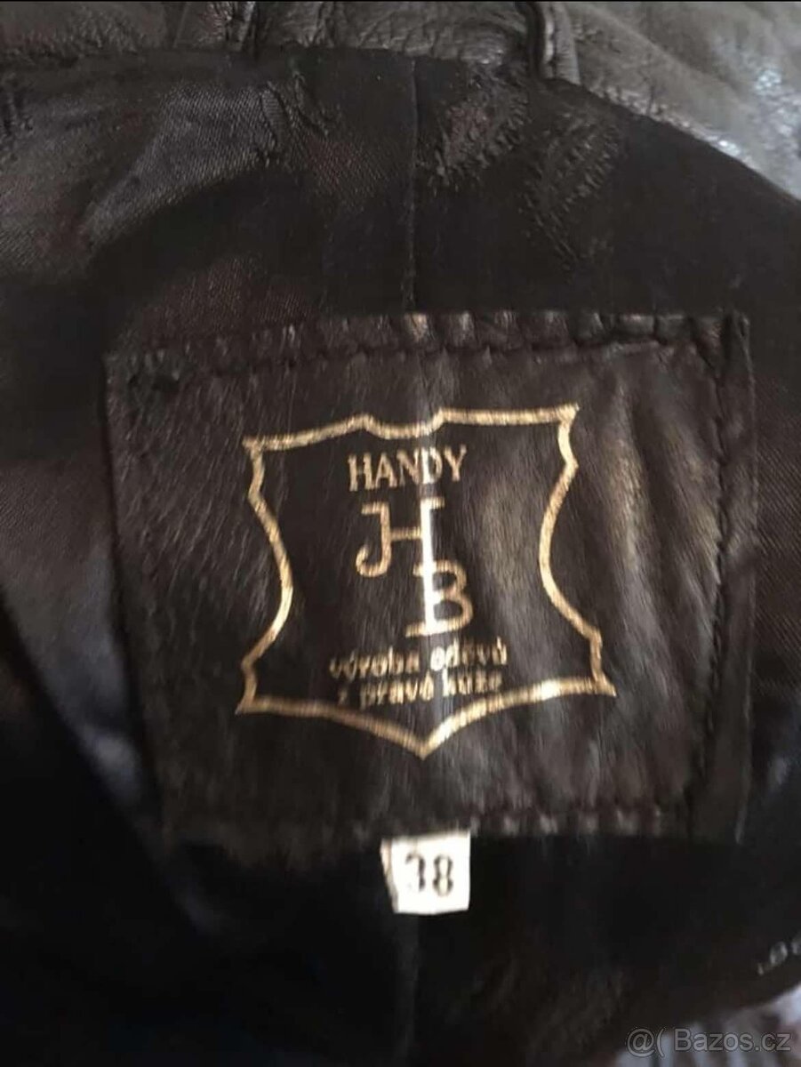 Český luxusní kožený kabát Handy HB