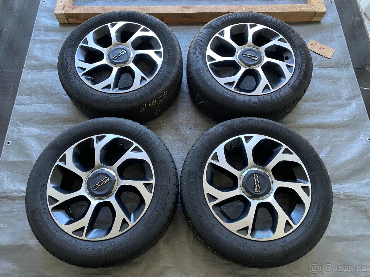 16 alu org. Fiat 500 L 5x98 mm, 4ks
