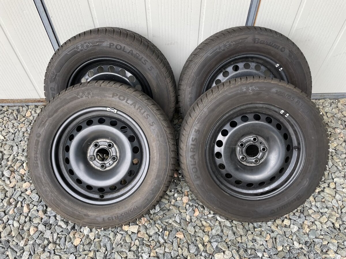 Zimní plechová sada 195/65 R15 Škoda Scala