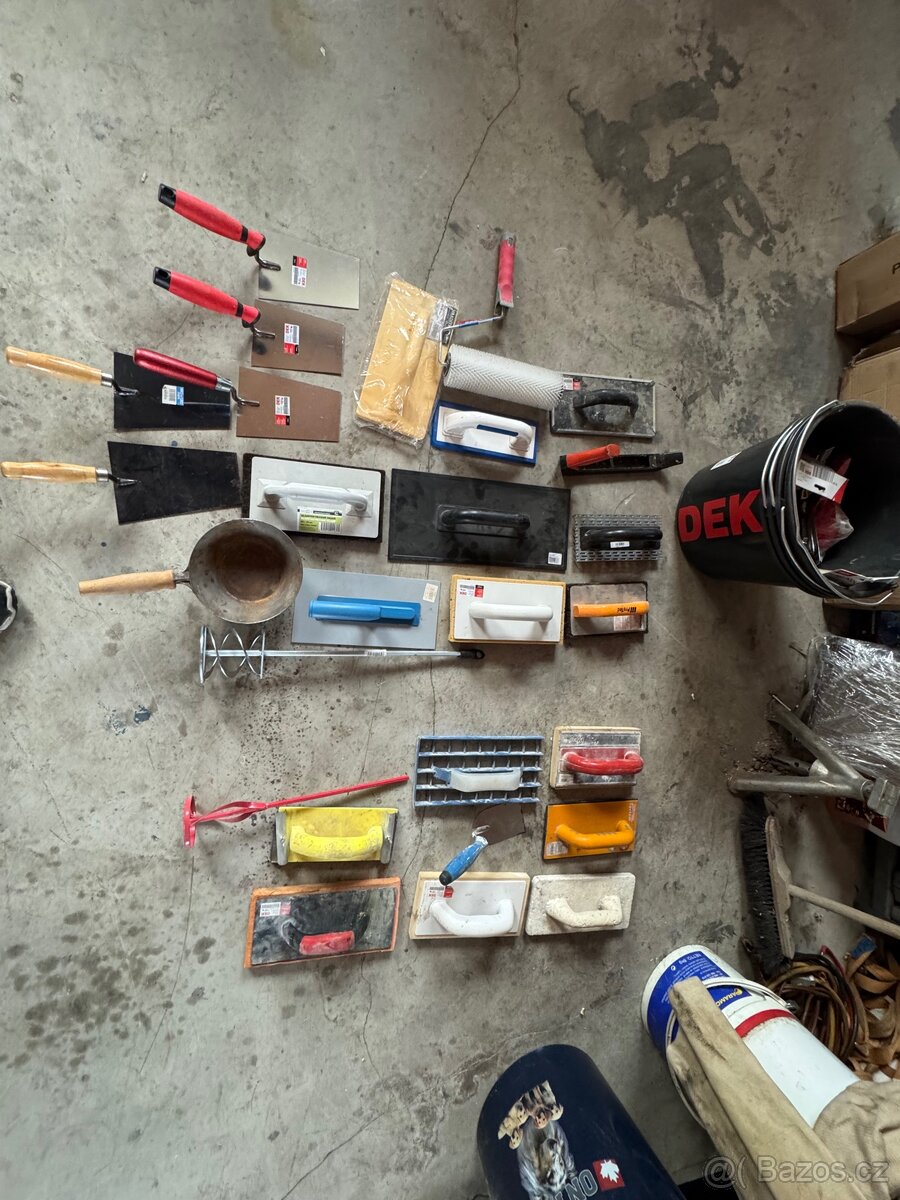 Prodám nové i použité zednické nářadí