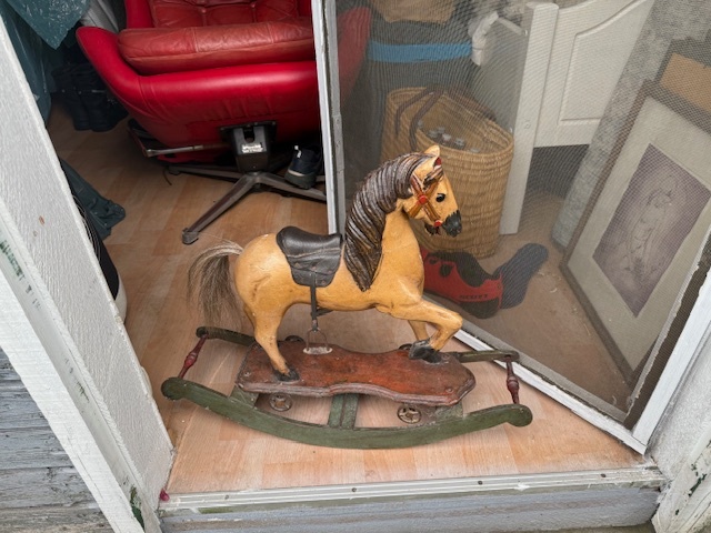 Velká dekorace Houpací kůň