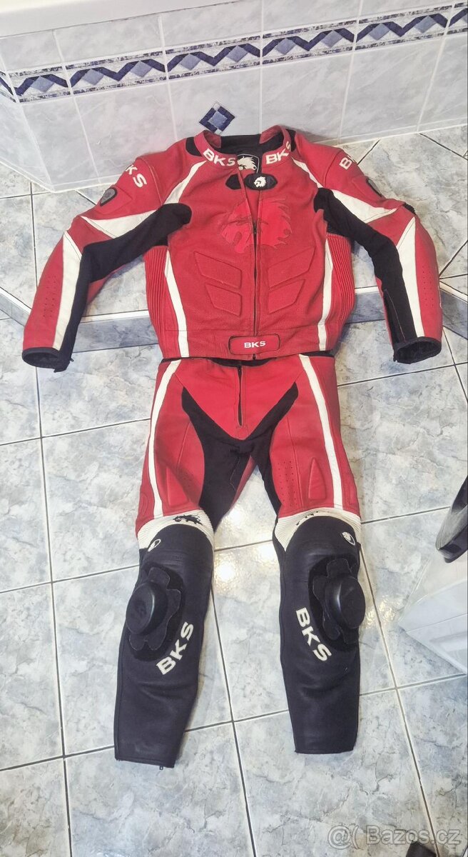 moto kombinéza dvoudílná BKS