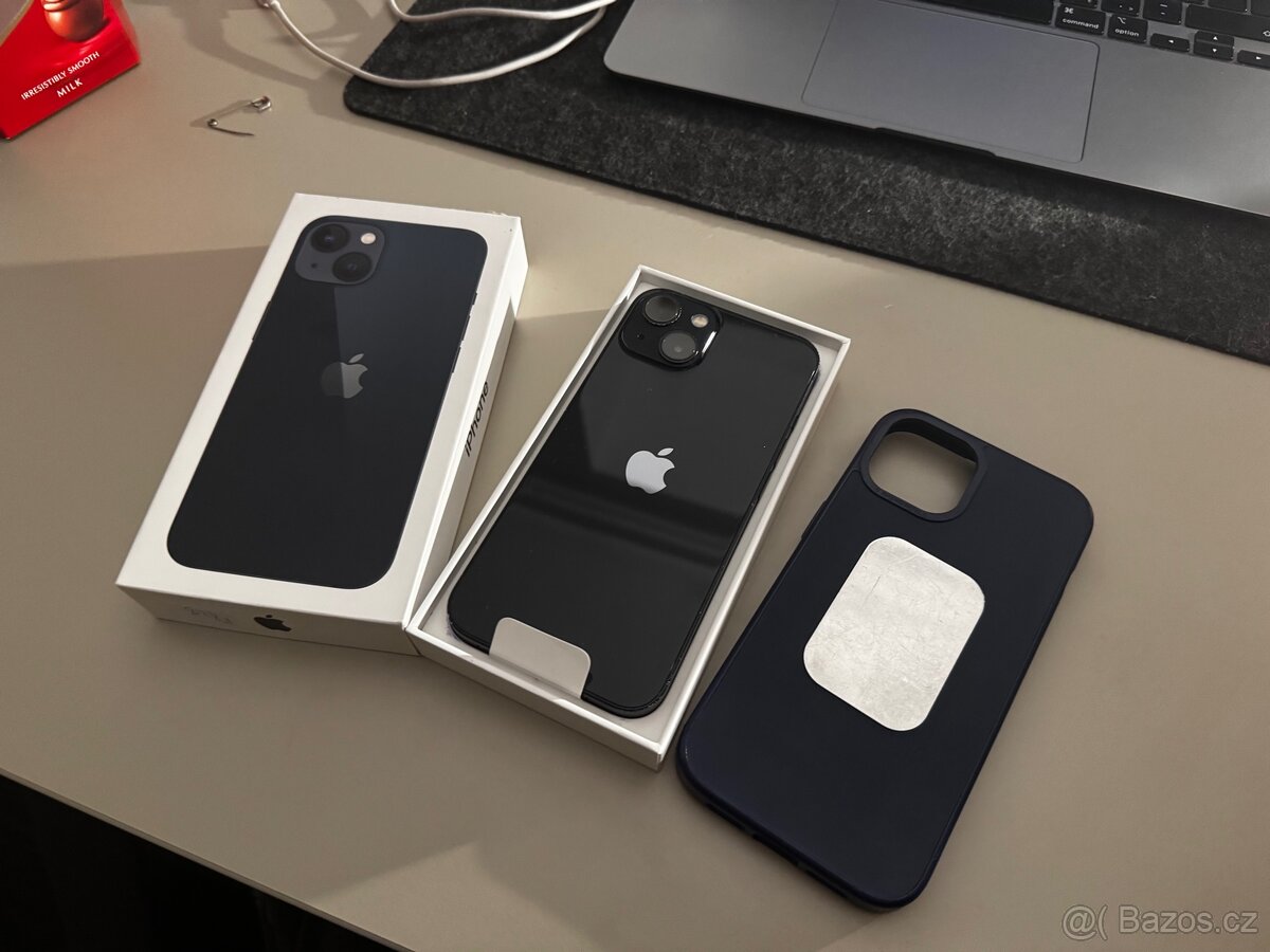 iPhone 13 128GB Black, kryt, krabička