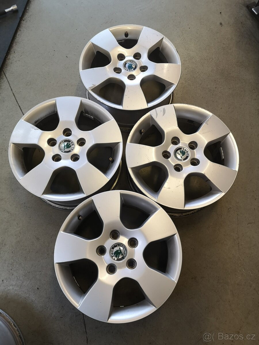 Alu kola 5x112 r15 Škoda