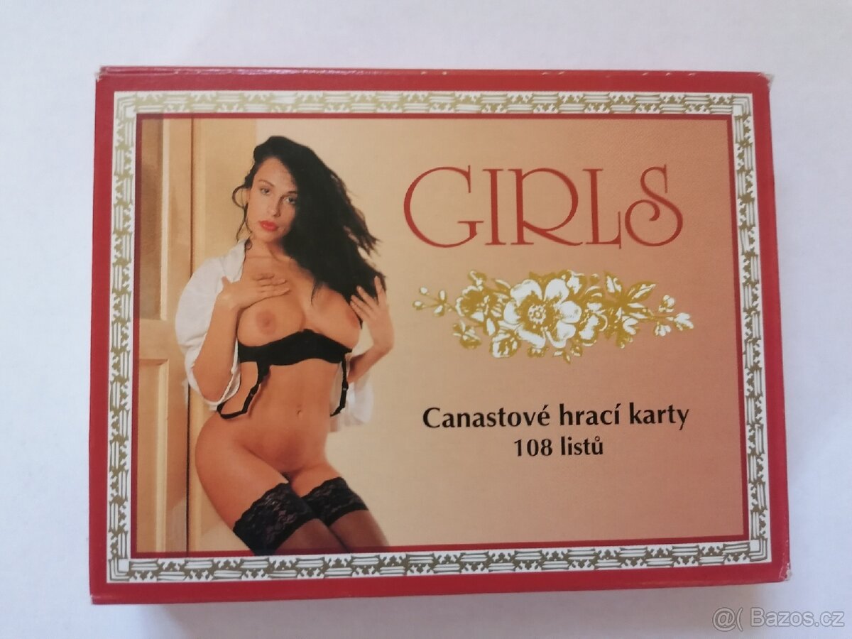 Canastové hrací karty-GIRLS-(erotické) 108listů.NOVÉ