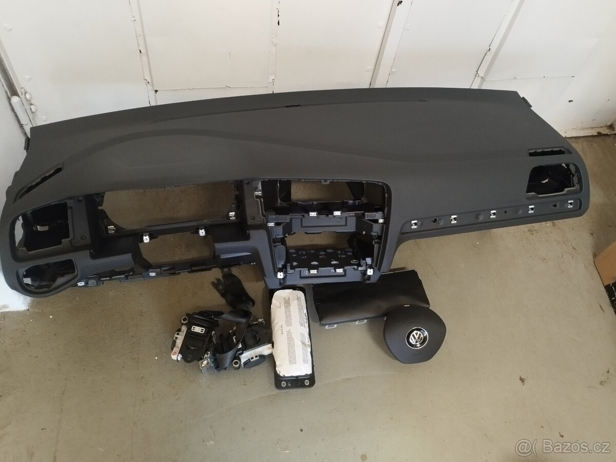 Airbagová sada Volkswagen golf 7 s novou deskou