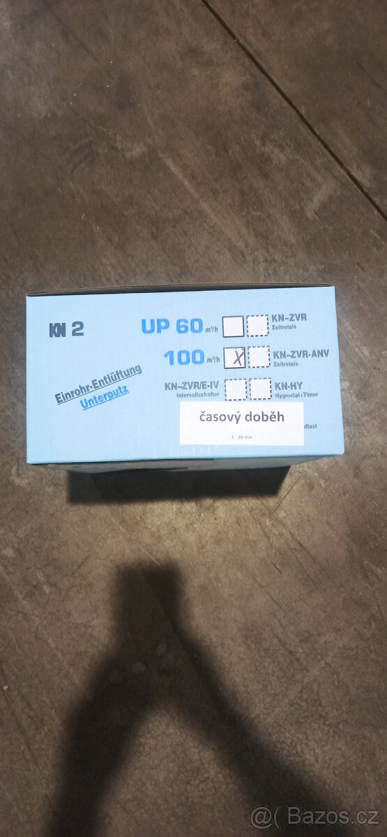 Nástění radiální ventilátor KN2T-UP-100