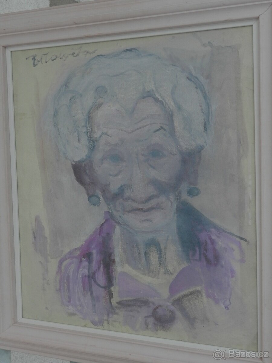 Andrej Bělocvětov (1923-1997) Portrét staré ženy