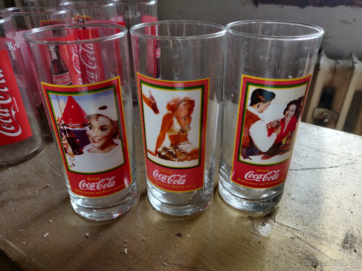 Skleničky Coca Cola