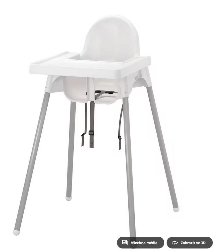 Prodám dětskou židličku IKEA (navíc přidám i vaničku)