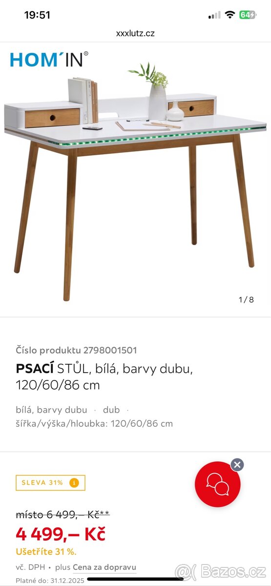 Moderní psací stůl HomIn