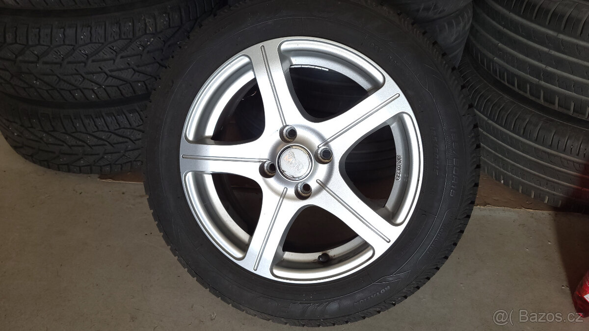 90% letní ALU 15" 4x100 185/60 Swift,Meriva,Renault,Dacia