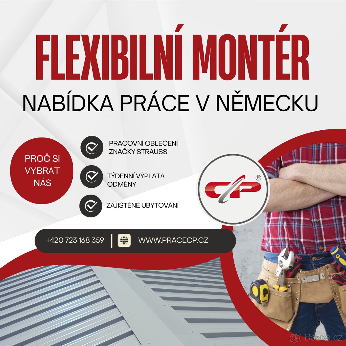 Práce v Německu s týdenní výplatou -IHNED- flexibilní montér