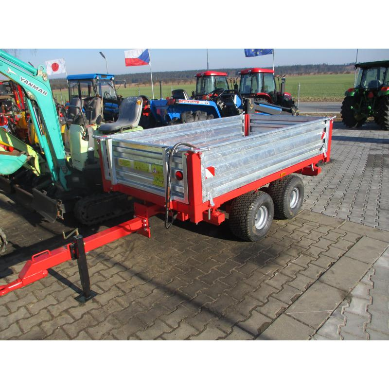 Vozík sklápěcí za malotraktor 240x125cm nosnost 2500kg