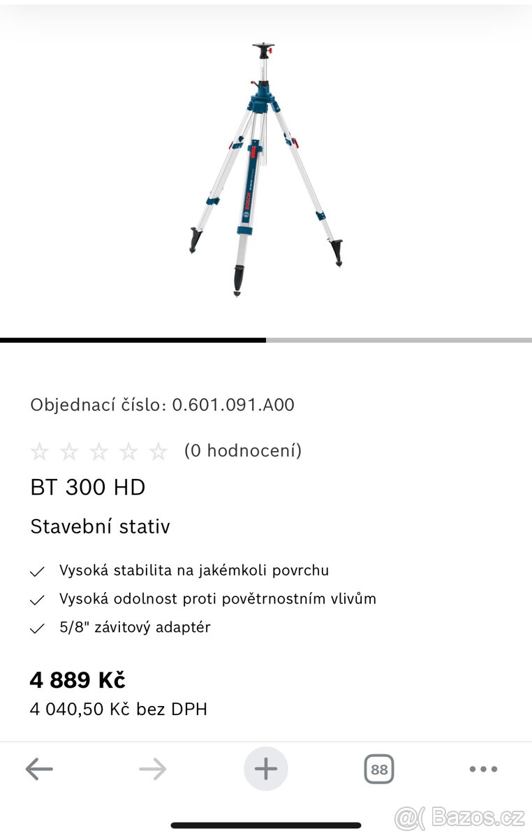 Stavební stativ BOSCH BT 300 HD