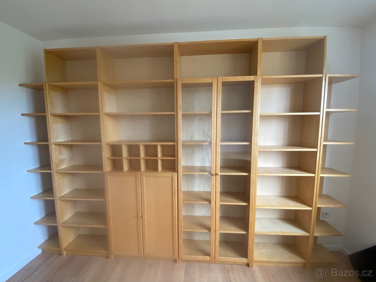 Knihovna, obývací stěna