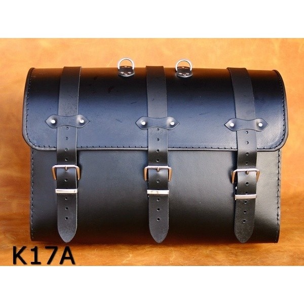 Kožený kufr - válec na chopper 48cm typ 17A,17B,17C