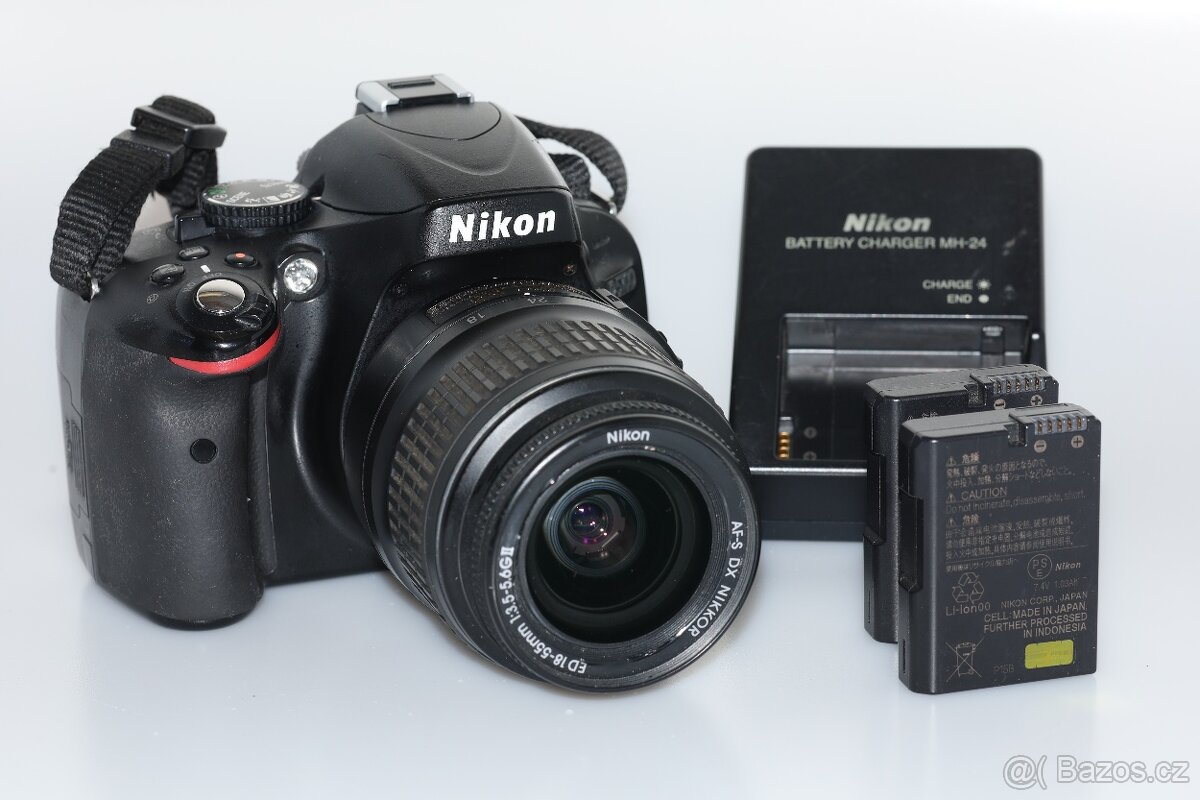 Nikon D5100 | 2× baterie, nabíječka, SD karta