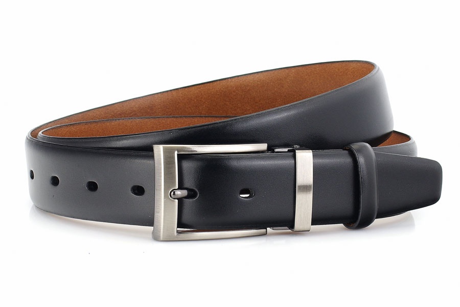 Pánský kožený opasek M3524 o šířce 3,5 cm