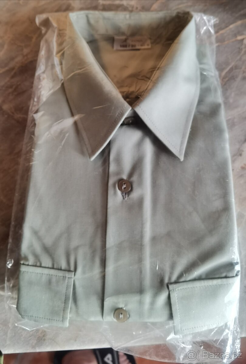 Košile zelená AČR vz.95, Košile 2012 zelená s dlouhými rukáv