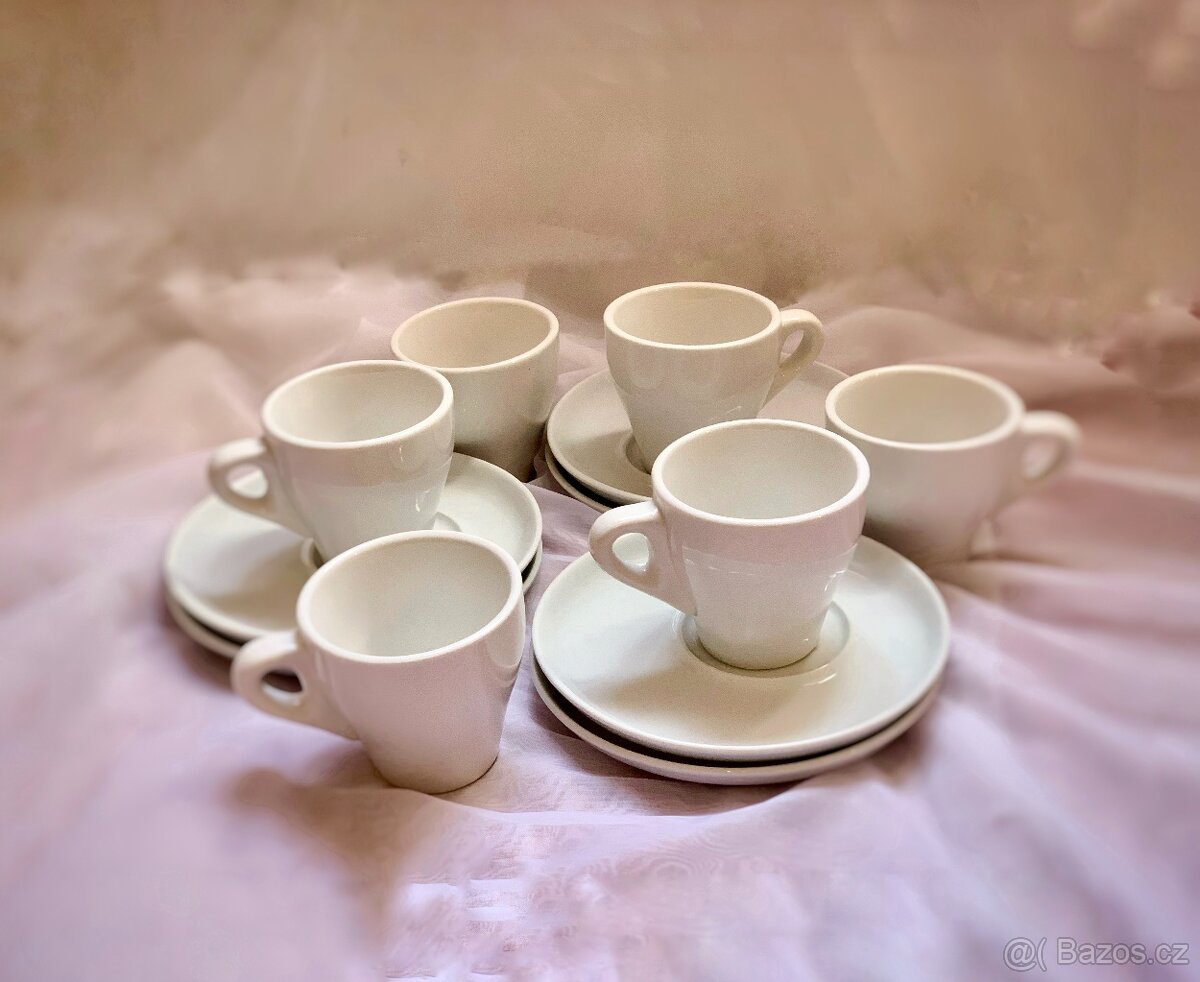 Kahla porcelánový servis– 6 šálků + 6 podšálků