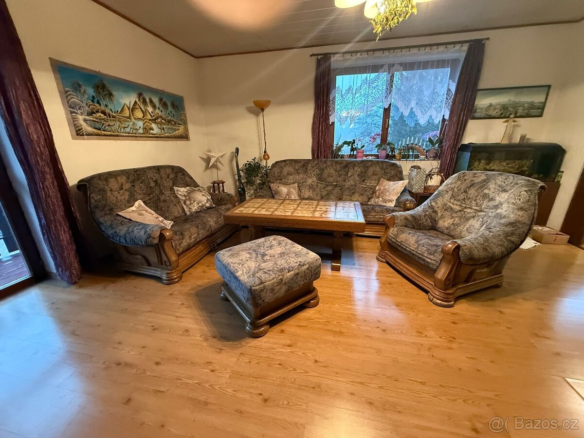 Rustikální sedací souprava