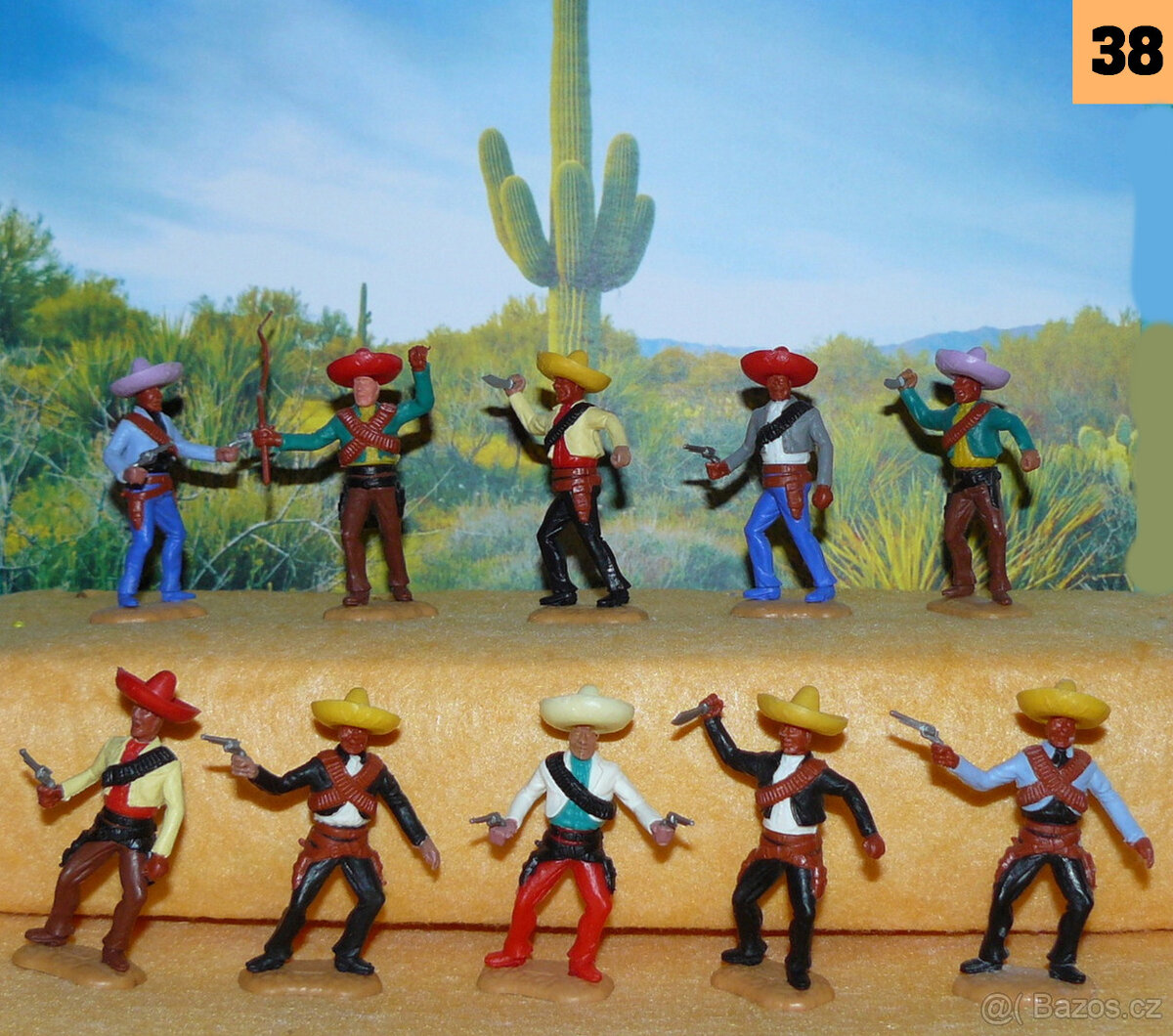 ( 38 ) Timpo Toys originál figurky : Mexičani