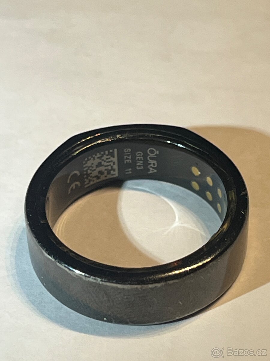 Oura Ring gen 3 velikost 11 tmavy leskly