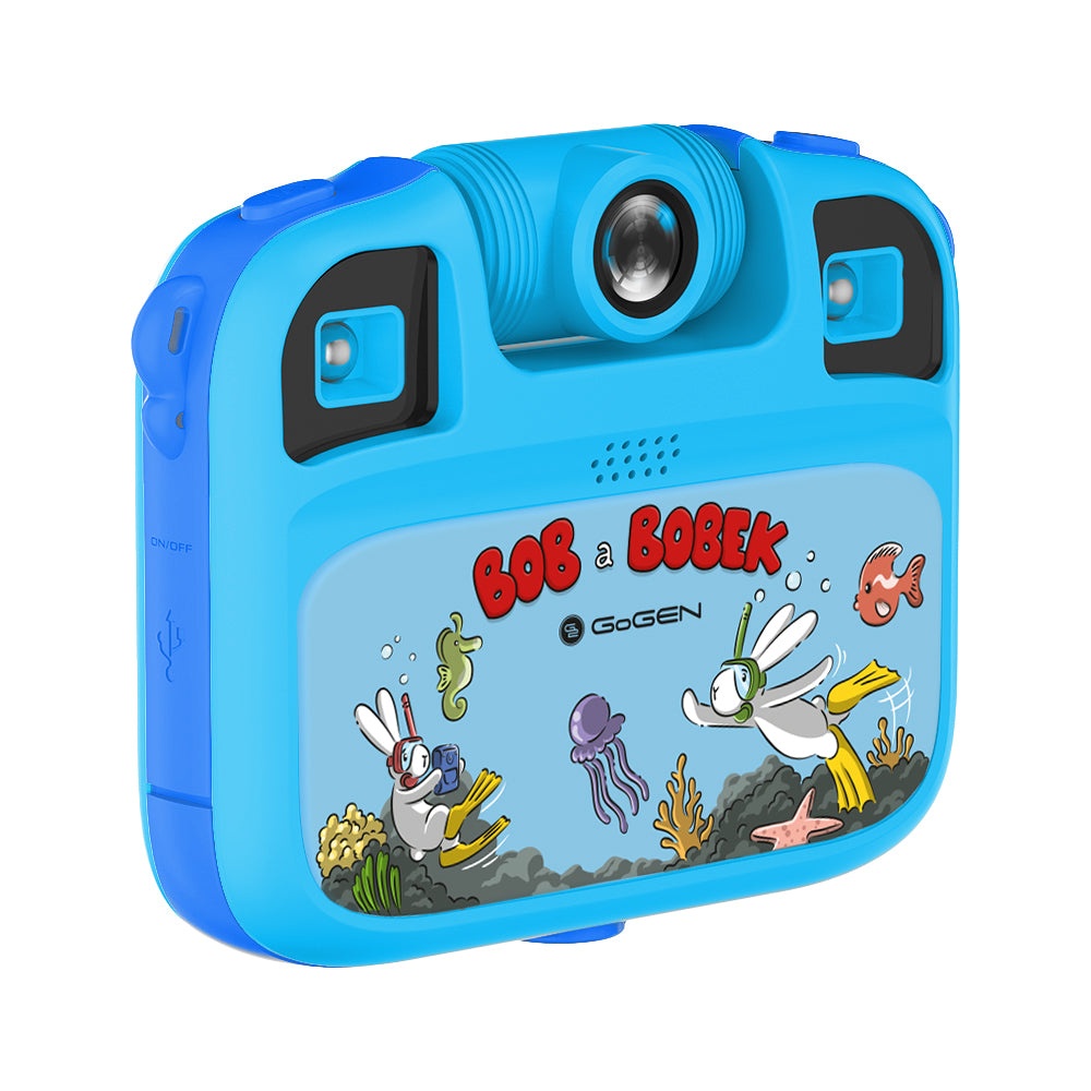 Digitální fotoaparát GoGEN BOB A BOBEK AQUA FOTO modrý