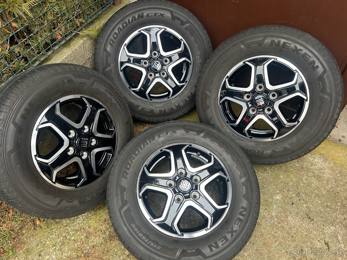Fiat Ducato alukola a nové Pneumatiky 215/75 r16C