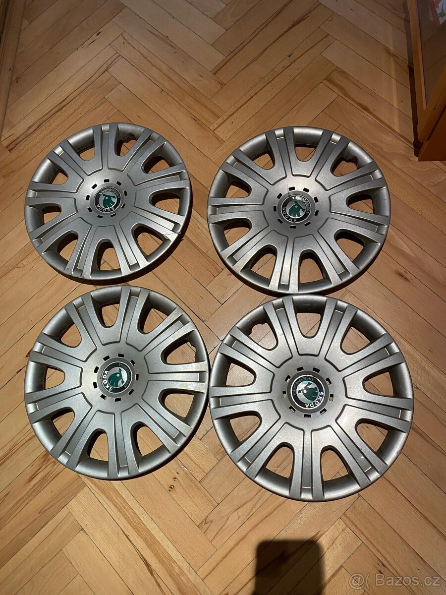 Sada originálních poklic Škoda velikost 15 Oktavia Rapid ...