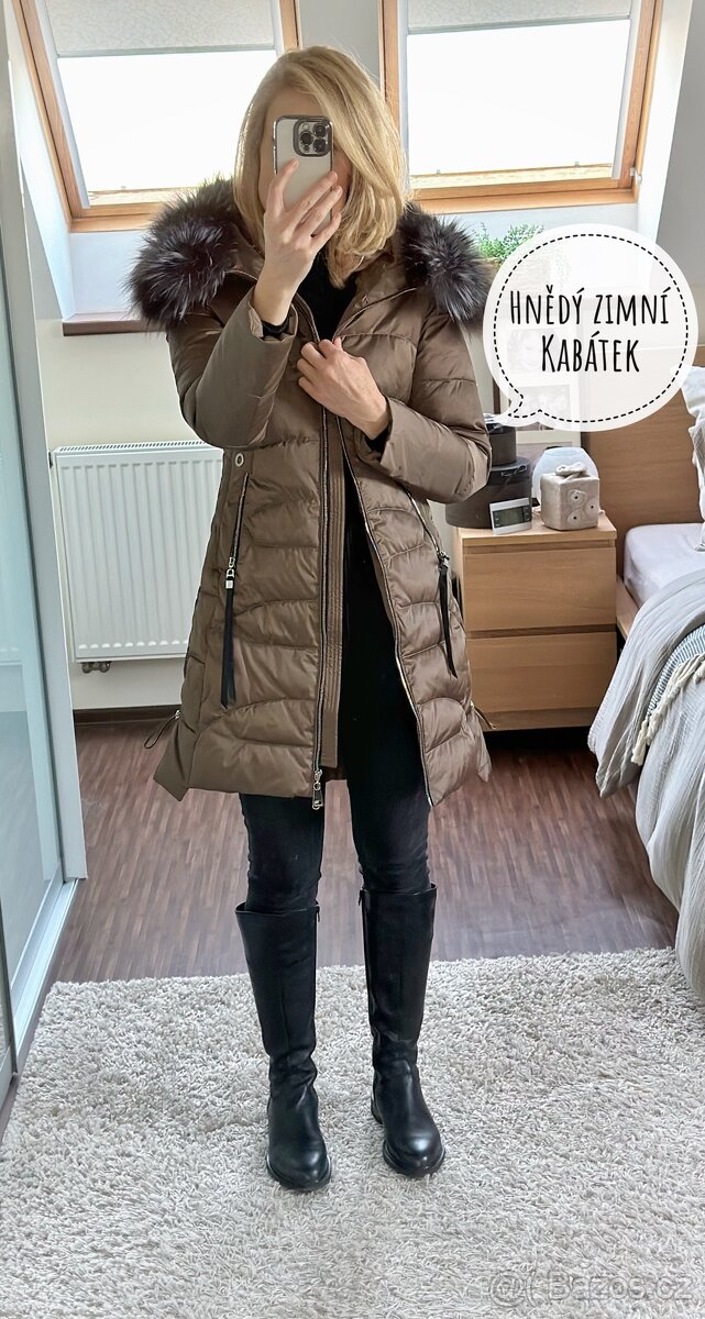 Hnědý zimní kabátek