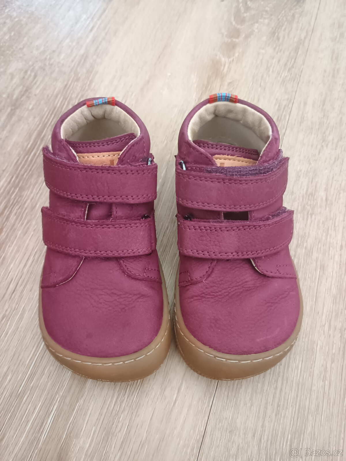Barefoot dětské kotníkové boty Koel - Don 2.0 Bordo vel. 23