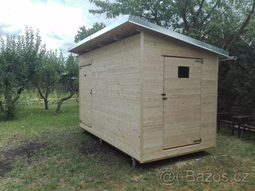 Zahradní domek chata drevostavba sprcha kadibudka wc-