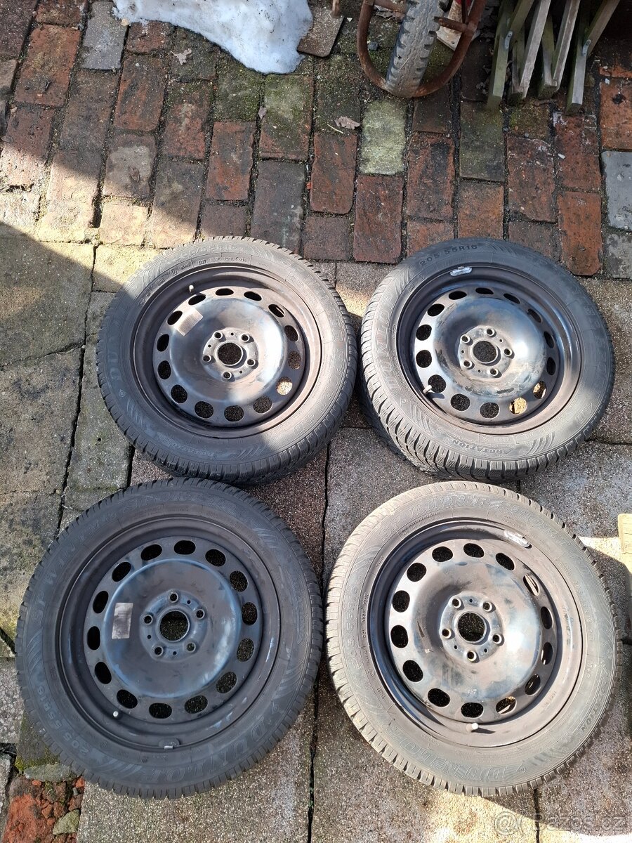 ZIMNÍ SADA+PLECH VW / ŠKODA / AUDI -- 205/55/R16"