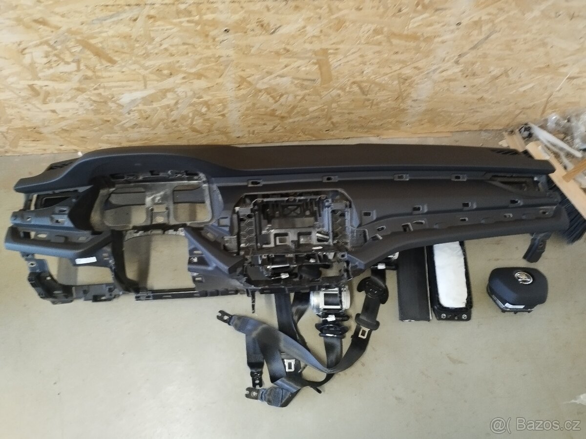 Airbagová sada Škoda fabia 4 deska na lištu