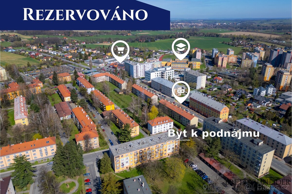 Podnájem bytu 2+1, 53 m2, ul. Ke Koryčce, Kopřivnice