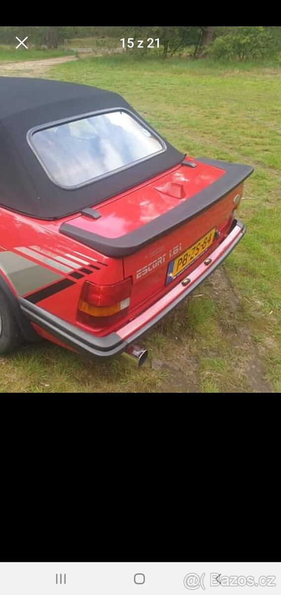 Koupím masku na Ford Escort MK3 + DILY