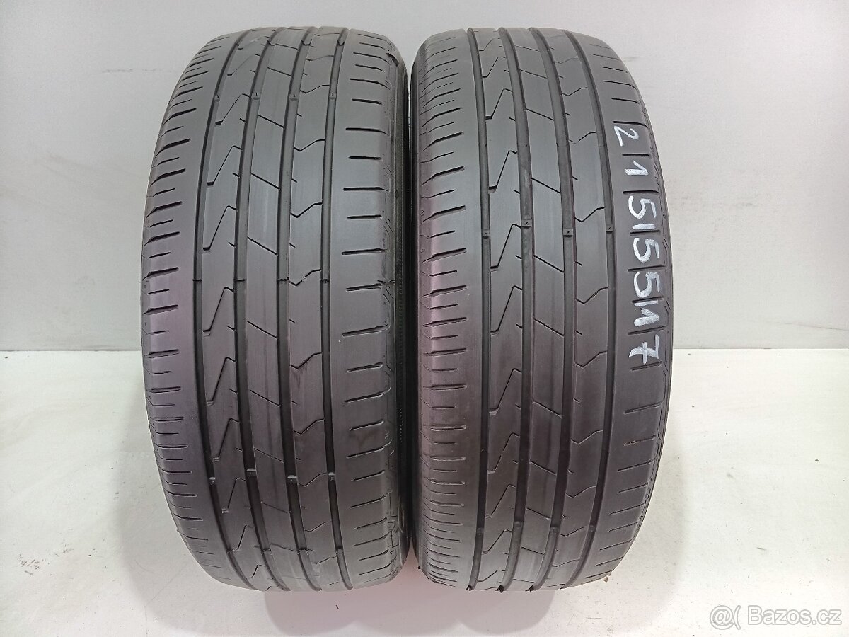 2ks letní pneu 215/55/17 Hankook