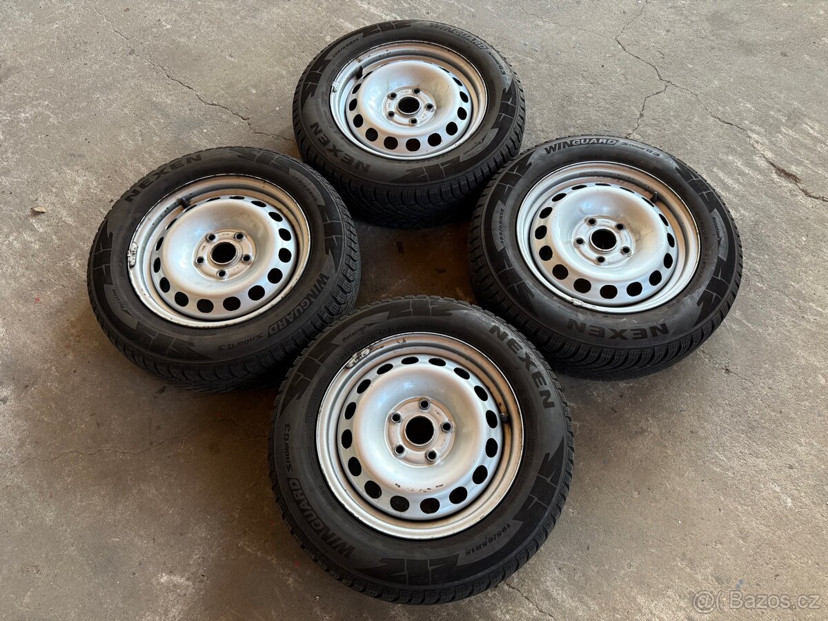 Plechové disky VW Golf 5x112 R15 - 195/65/15
